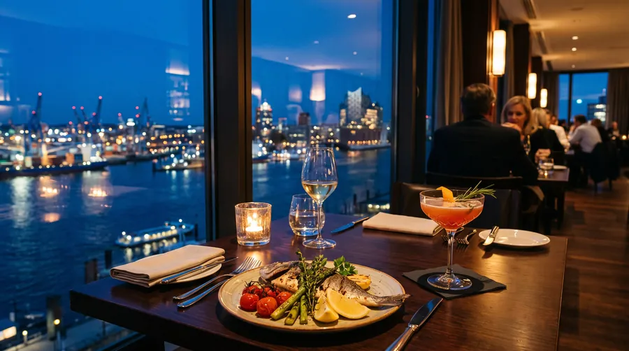 Clouds Heaven’s Bar & Kitchen, Restaurante con vistas en Hamburgo