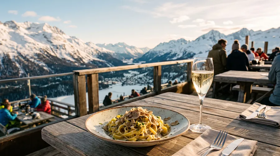 La Marmite, Restaurante con vistas en St. Moritz