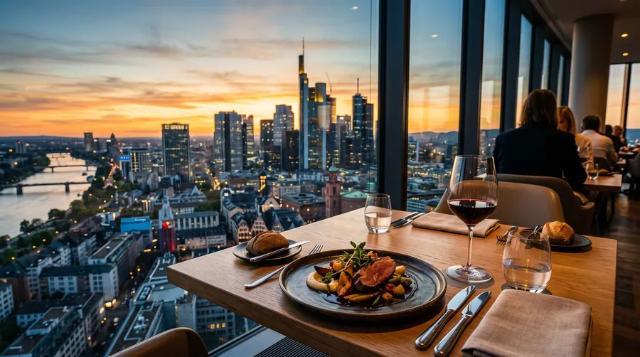 Main Tower Restaurant, Restaurante con vistas en Fráncfort
