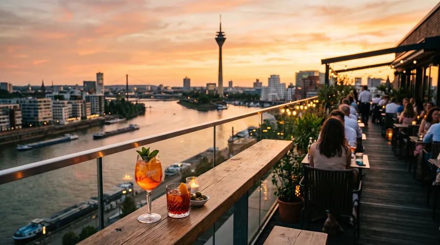 The View Skylounge & Bar, Restaurante con vistas en Düsseldorf